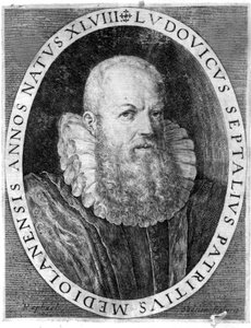 Ludovico Settala (1552 - 1633), italienischer Arzt in Pavia von Unknown artist