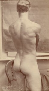 Studie eines männlichen Aktes von Unknown artist