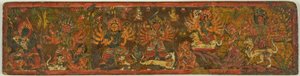 Manuskriptdeckel aus der Verherrlichung der Großen Göttin (Devimahatmya) von Unknown artist
