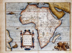 Karte von Afrika, Platte aus "Theatrum Orbis Terrarum" von Abraham Ortelius (1527-1598) 1574 von Unknown artist