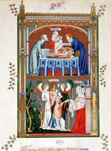 Martyrium des heiligen Denis, Chromolithographie nach Dokumenten des 15. Jahrhunderts von Unknown artist