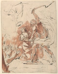 Martyrium einer weiblichen Heiligen von Unknown artist