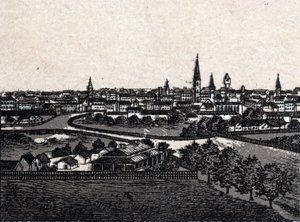 Melbourne, Australien; Gesamtansicht. Aus „Die Welt illustriert 168 Ansichten“ (spätes 19. Jahrhundert) von Unknown artist