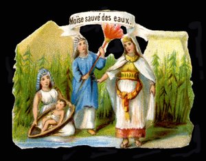Moses aus den Wassern gerettet. von Unknown artist