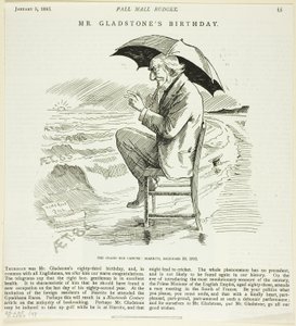 Mr. Gladstones Geburtstag, aus dem Pall Mall Budget
