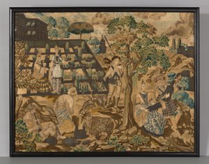 Stickerei-Panel von Unknown artist