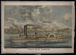 New Orleans. Dampfschiff Missouri von Unknown artist