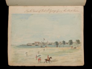 Nordansicht von Fort St. George gegenüber der Schwarzen Stadt
