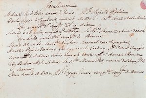 Notizen zur Inszenierung der Oper Mithridate von Giuseppe Aldrovandini (1706)