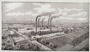Übersicht der Ölraffinerieanlage von Herrn Deutsch in Pantin (Seine) von Unknown artist