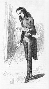 Nicolo Paganini (1782 - 1840), Gravur, italienischer Komponist und Violinist