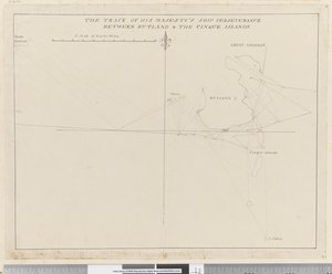 Seite 38b Die Route von Seiner Majestät Schiff Perseverance zwischen Rutland und den Cinque Inseln