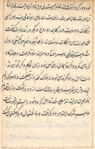 Seite aus Geschichten eines Papageis (Tuti-nama): Textseite von Unknown artist