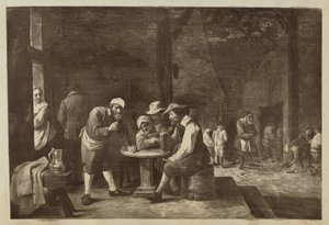 [Gemälde von Männern am Tisch versammelt] von Unknown artist