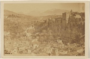 [Panoramablick auf die Alhambra, Granada, Spanien] von Unknown artist