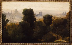 Paris von den Höhen von Belleville aus gesehen