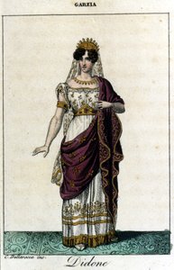 Pauline Viardot-Garcia (1821-1910), französische Sängerin in der Rolle der Didon. Oper „Didone Abbandonata“ von Saverio Mercadante. von Unknown artist