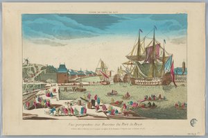 Guckkasten, Vue Perspective des Bassins du Port de Brest, Nr. 24