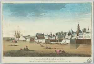 Guckkasten, Vue Perspective de la Ville de Cadiz du Cote du Port von Unknown artist