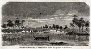 Strafkolonie von Saint Louis in Französisch-Guayana, ausschließlich für die Holzernte im Auftrag der Regierung organisiert, 1859 als Erweiterung der Strafkolonie von Saint Laurent gegründet, die unzureichend geworden war, sie waren völlig unabhängig, aber 