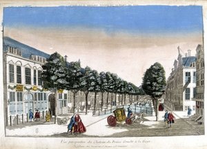 Perspektivische Ansicht von Den Haag: die Kanäle und das Schloss von Prinz Gracht - Optisch von Unknown artist