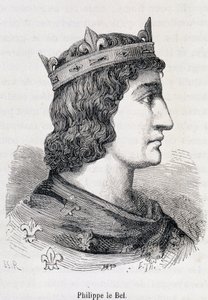 Philipp IV. der Schöne (1268 - 1314) - in „Histoire de France populaire“ von Henri Martin, Jouvet, Paris, T.1 von Unknown artist