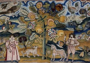 Bild, das Adam und Eva darstellt von Unknown artist
