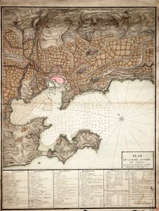 Plan von Toulon von Unknown artist