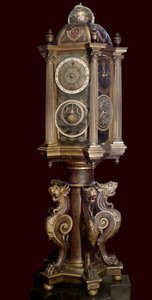 Planetarische Uhr (astronomische Maschine). 16. Jahrhundert. Musée Guimet. von Unknown artist