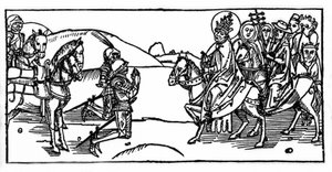 Papst Leo I. trifft Attila und stoppt ihn