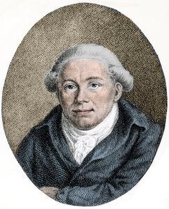 Porträt von Georg Christoph Lichtenberg (1742-1799), deutscher Wissenschaftler, Satiriker und Anglophiler - Gravur