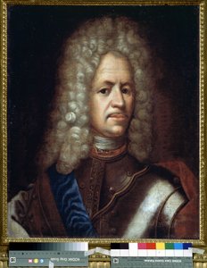 Porträt von Alexander Danilowitsch Menschikow, Generalissimus, Prinz des Heiligen Römischen Reiches und Herzog von Ungarn (1673-1729) von Unknown artist