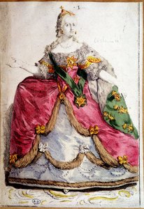 Ganzkörperporträt von Katharina II. von Russland von Unknown artist