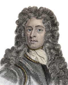 Porträt von Arthur Herbert (1647-1716), Earl of Torrington, Admiral und englischer Politiker. Gravur des 19. Jahrhunderts