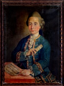 Porträt von Benedetto Antonio Maria Puccini, italienischer Organist und Komponist von Unknown artist