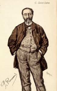 Porträt von Camille Saint-Saëns (1835-1921), französischer Komponist. von Unknown artist