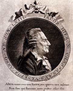 Porträt von Casanova (1725 - 1798) - Porträt im Frontispiz, in Histoire de ma fuite des prisons de la République de Venice, geschrieben in Dux en Bohemia