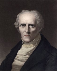 Porträt von Charles Fourier (1772-1837), französischer sozialistischer Theoretiker (Porträt von Charles Fourier, französischer Philosoph und ein wichtiger früher sozialistischer Denker, später mit „utopischem Sozialismus“ verbunden) Gravur