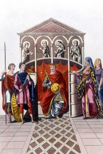 Porträt von Karl II. der Kahle (823 - 877), König von Frankreich