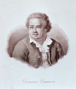 Porträt von Domenico Cimarosa (1749-1801) italienischer Komponist von Unknown artist