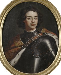 Porträt von Kaiser Peter I. der Große (1672-1725) von Unknown artist