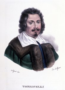 Porträt von Evangelista Torricelli oder Toricelli (1608 - 1647), italienischer Physiker von Unknown artist