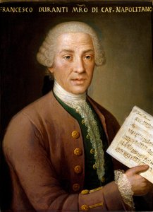 Porträt von Francesco Durante (1684-1755), Organist und Meister der neapolitanischen Kapelle. Anonymes Gemälde. 18. Jahrhundert Bologna, Civico Museo Bibliografico Musicale von Unknown artist
