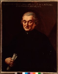 Porträt von Giuseppe Maria Caretti (1690-1774), italienischer Komponist. Anonymes Gemälde. 18. Jahrhundert. Bologna, Civico Museo Musico von Unknown artist