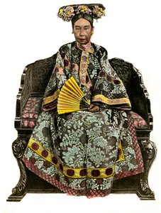 Porträt der Kaiserin von China Tseu Hi (1834-1908) Cixi