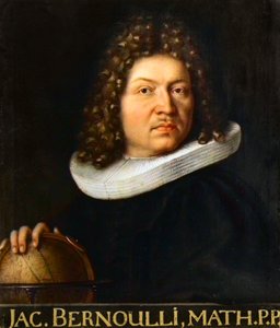 Porträt von Jacques Bernoulli (1667-1748) - Schweizer Mathematiker von Unknown artist