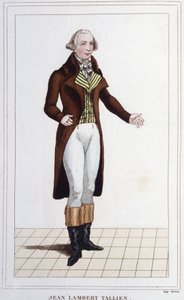 Porträt von Jean Lambert Tallian. Französischer Politiker (1767 bis 1820) Abgeordneter der Konvention. Gravur von 1830 von Unknown artist