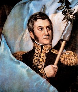Porträt von José de San Martín (Detail)
