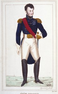 Porträt von Jérôme Bonaparte (1784-1860). Gravur von 1830
