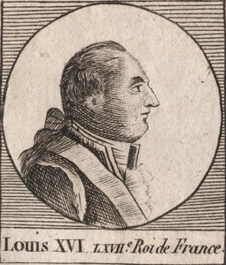 Porträt von Ludwig XVI. (1754-1793), König von Frankreich von 1774 bis 1791, dann König der Franzosen von 1791 bis 1792 - Ludwig XVI. König von Frankreich und Navarra von 1774 bis 1791, dann König der Franzosen von 1791 bis 1792 - Gravur aus „Instruction s von Unknown artist